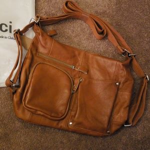Lecxci genuine leather cross body purse